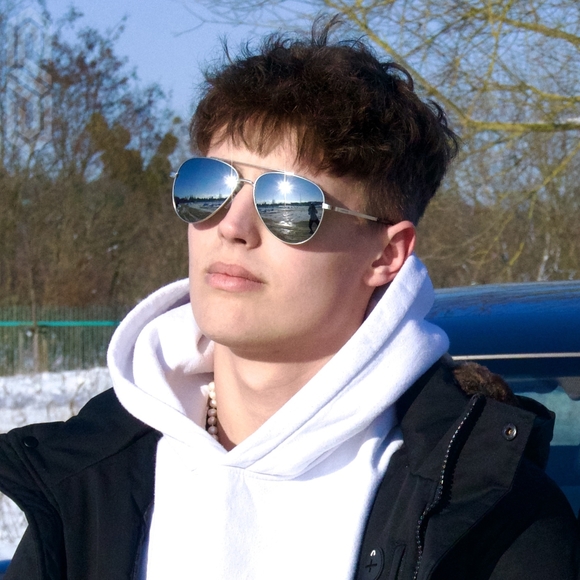 SIBERIAN Genuine Glass SILVER Flash Premium Aviator Sunglasses Ultra Clarity 60 - Picture 10 of 14